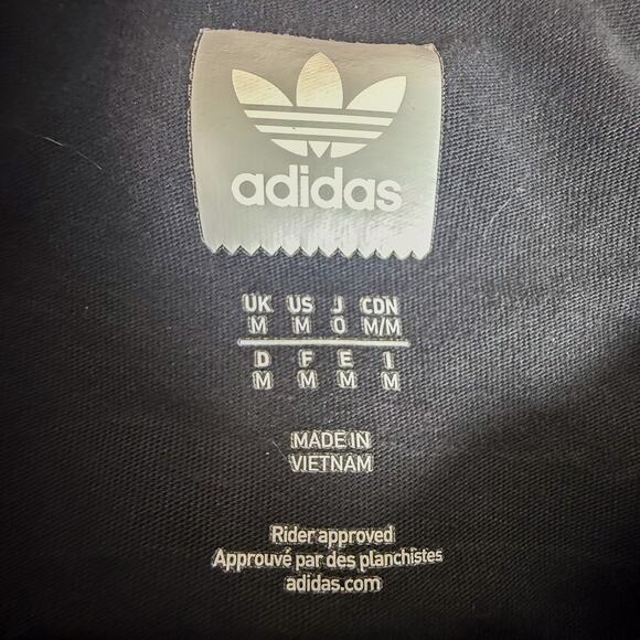 Adidas Skateboarding Graphic Tee Black Medium Trefoil Mountain Retro Logo - Picture 4 of 7